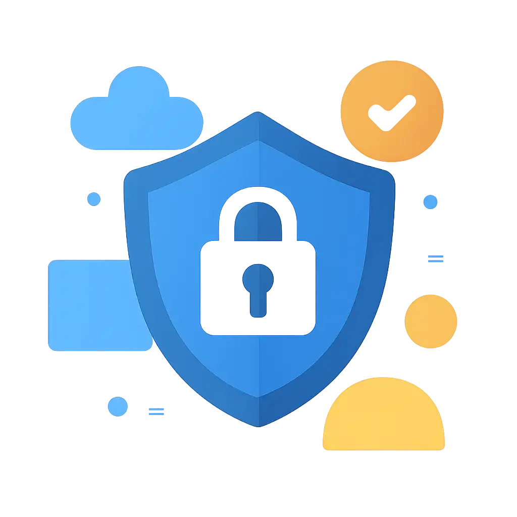 Security shield icon with lock: BDG Win safety visualization